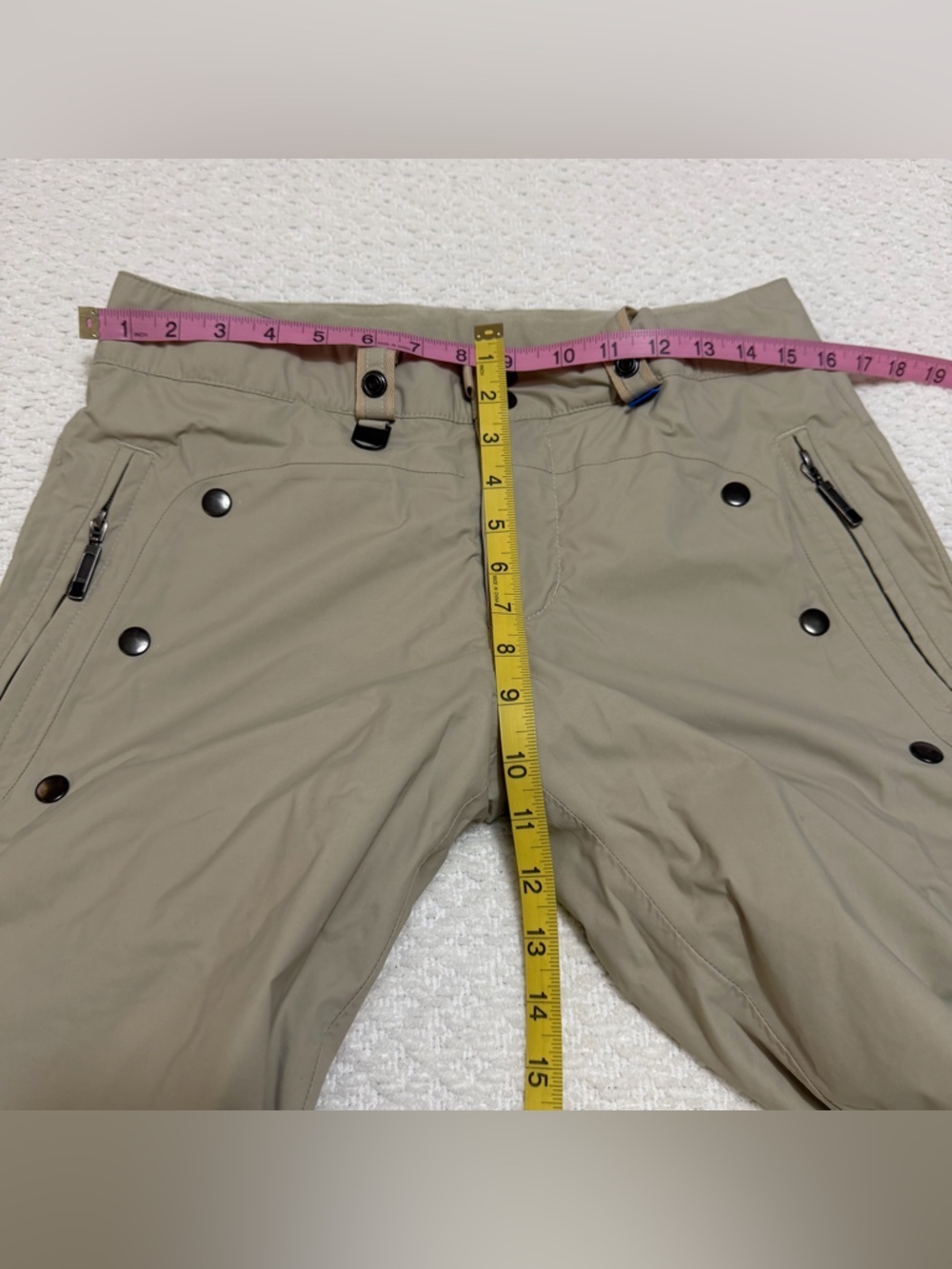 Bonfire Beige SnowBoard Ski Pants Adj Waist Pockets Women’s Size Small - Picture 7 of 16